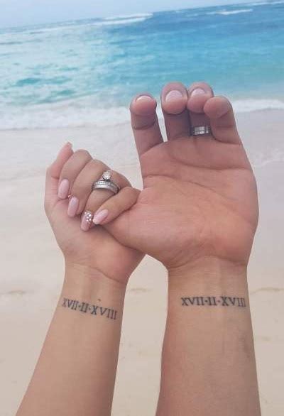 small matching couple tattoos|couple tattoos that aren't obvious.